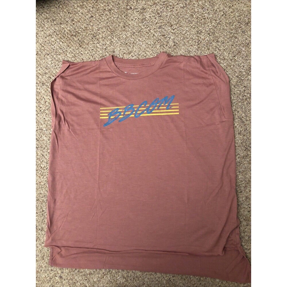 Bodybuilding.com workout shirt Medium Sleeveless Pink NWOT